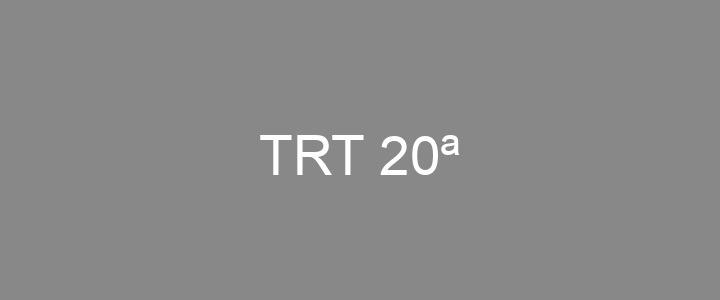 Provas Anteriores TRT 20ª